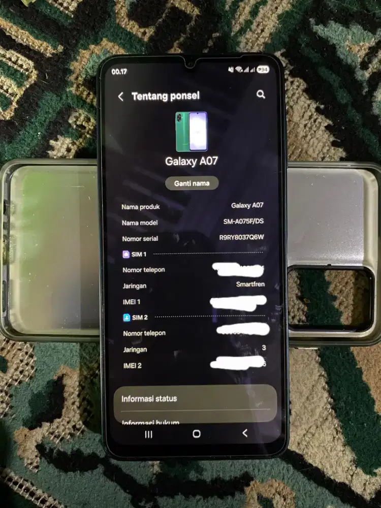 Samsung a07 4/128 fullset