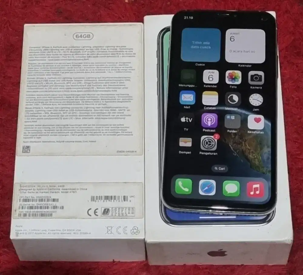Iphone x 64gb fulset