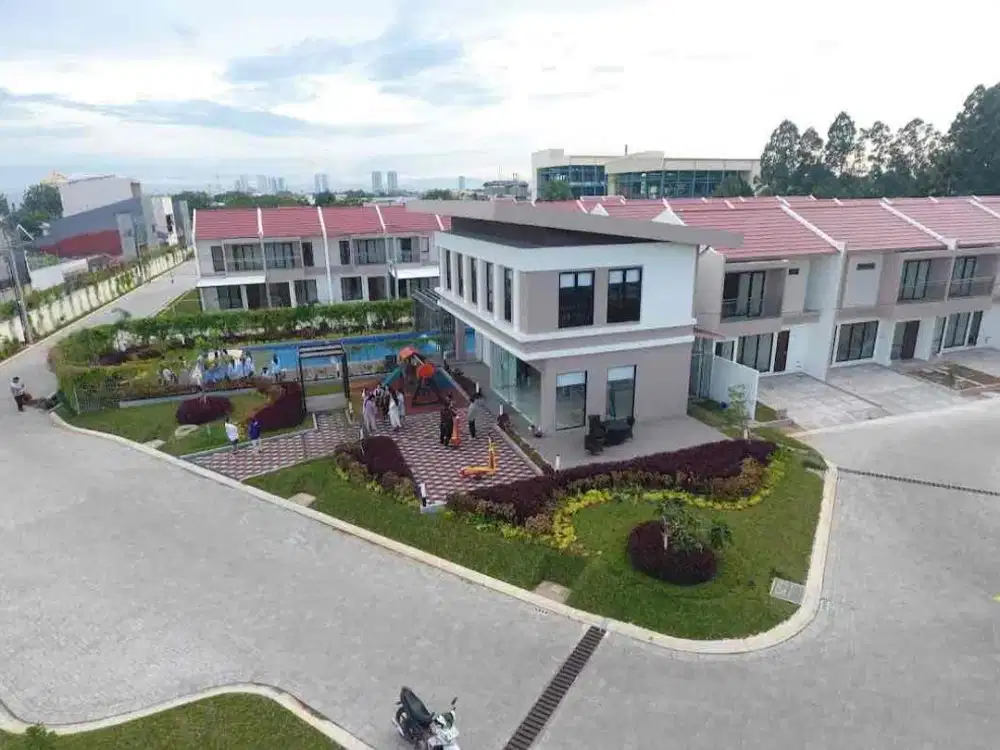 over kredit siap huni di kota tangerang,victoria spring selangkah bandara dan stasiun kota tangerang ada kolam renang loh di cluster ini