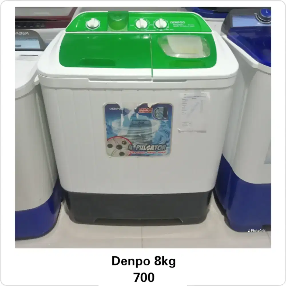 Mesin cuci 2 tabung Denpo 8kg