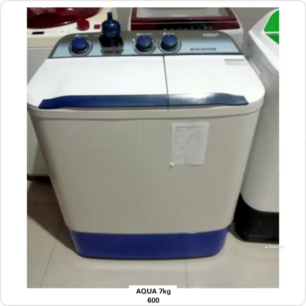 Mesin cuci 2 tabung Aqua 7kg