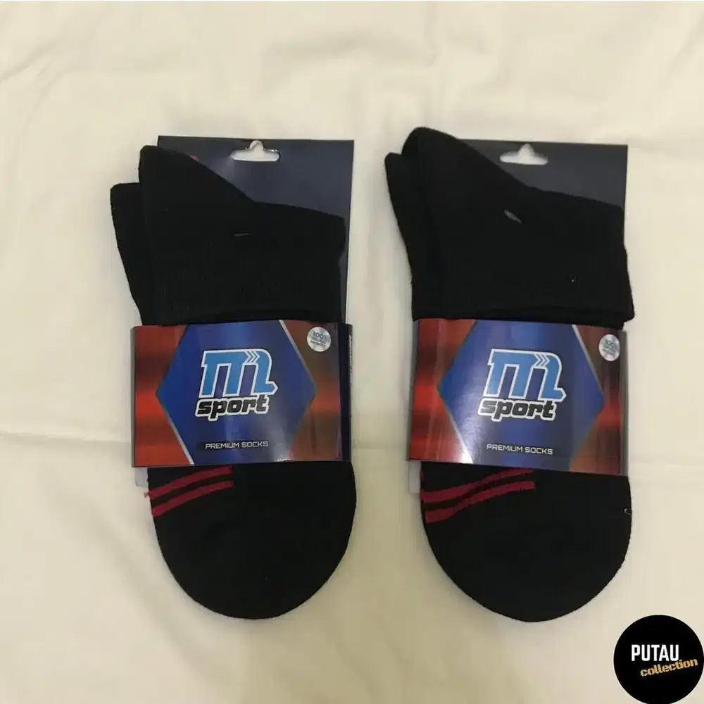 Kaos Kaki | M-Sport | All Size | Hitam