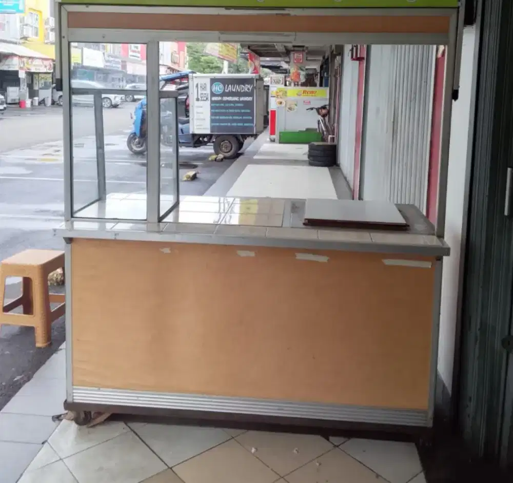 Dijyal Gerobak Aluminium Usaha Bakso/ Mie Ayam