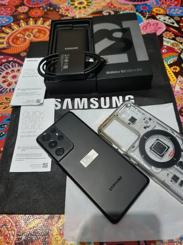 Samsung S21 ultra 5g 12/256gb sein resmi fullset jual cepat