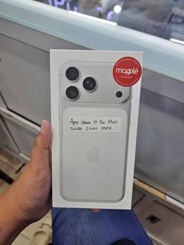 IPhone 17 Pro Max 512GB Silver New Belum Aktif Garansi Resmi Indonesia
