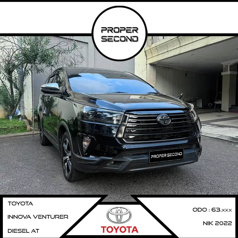 Toyota Kijang Innova Venturer Diesel AT 2022 Hitam