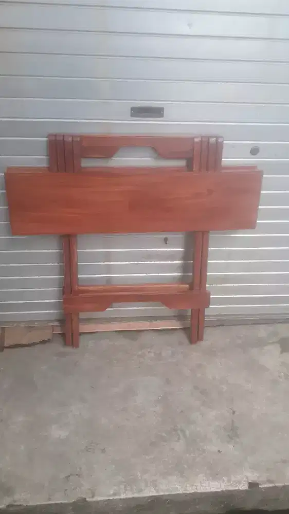 Meja lipat kayu bisa cod