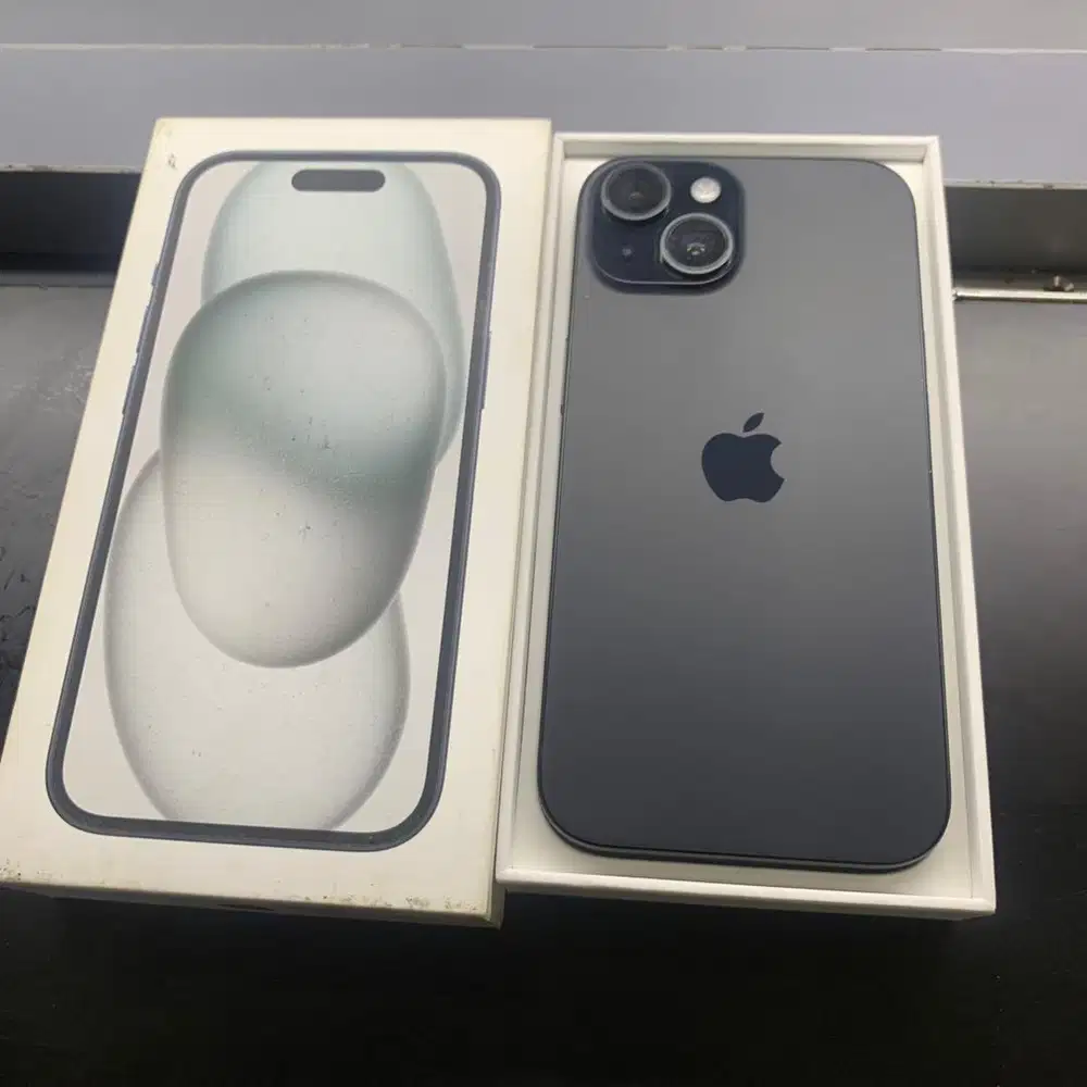 Jual Iphone 15 128 GB Resmi iBox BH 95% Fullset Original Tangan pertma