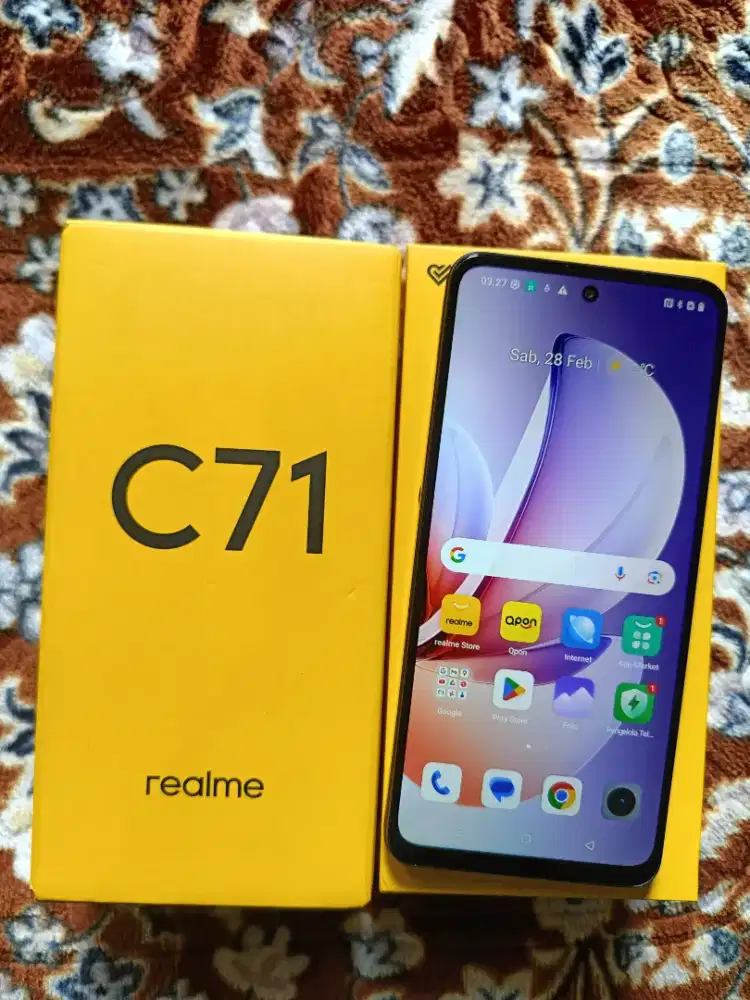 Realme C71 // like new // no minus // fullset // Ram 4+4/128