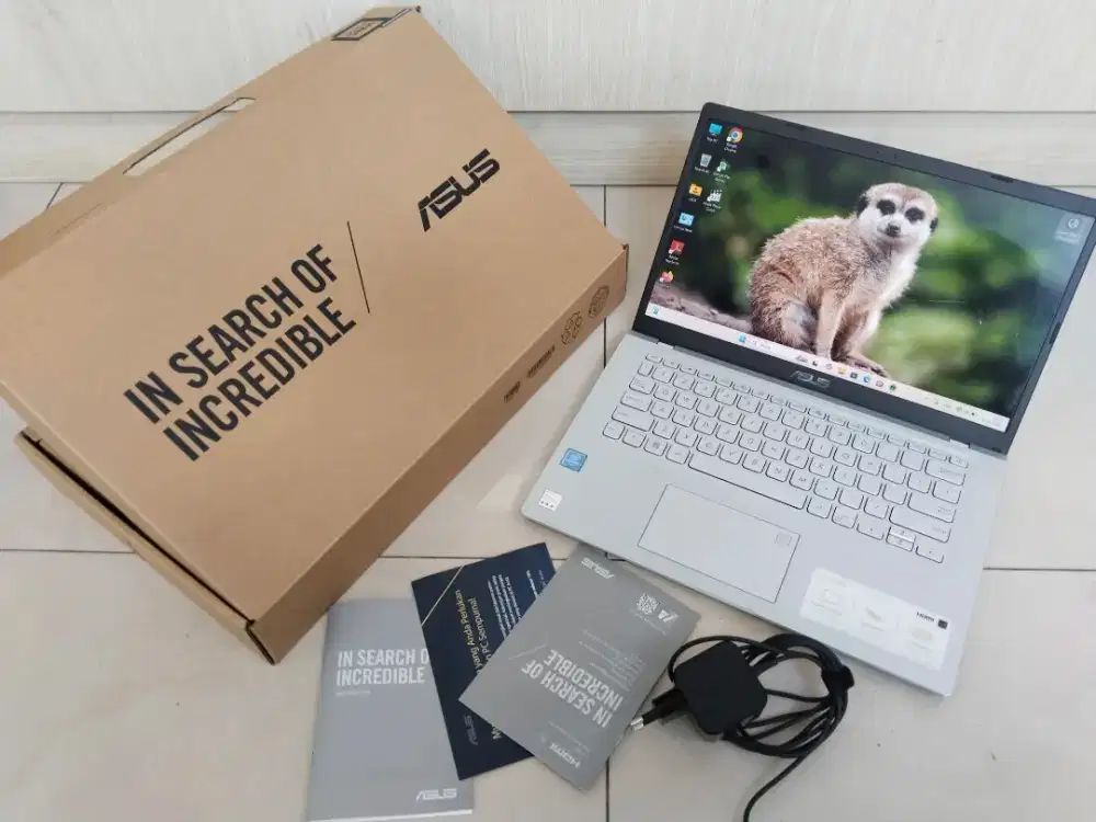 Dijual laptop Asus Vivobook A416M ram 8GB SSD 256GB Lengkp Mulus finge