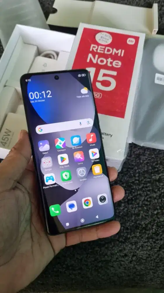 Redmi note 15 5g NFc ram 8/256 mulus like new blum lama beli