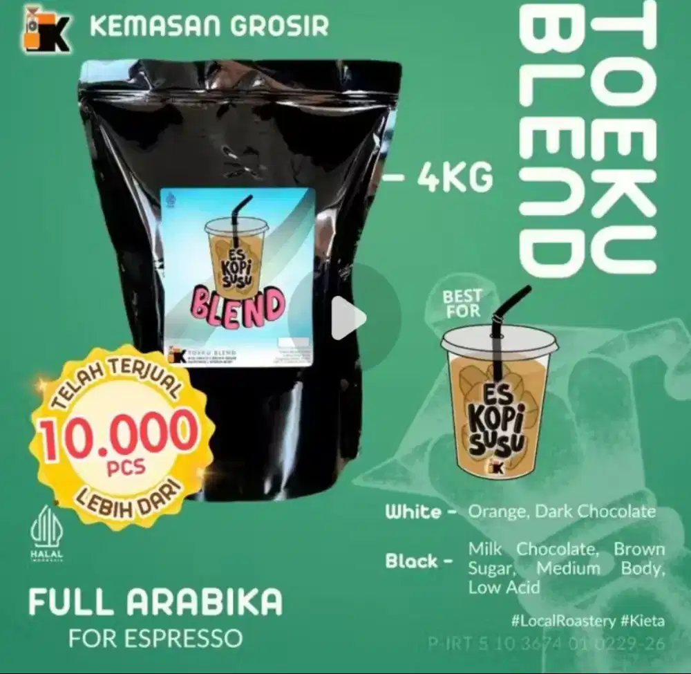 Biji kopi robusta toeku blend