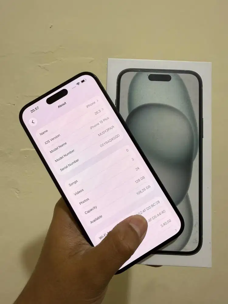 iPhone 15 Plus 128gb ibox black fullset