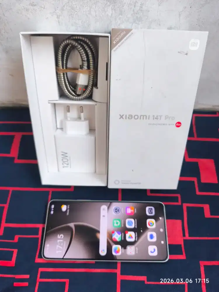 Xiaomi 14T Pro 12/512 Fullset ori segel mulus garansi aktif 2027