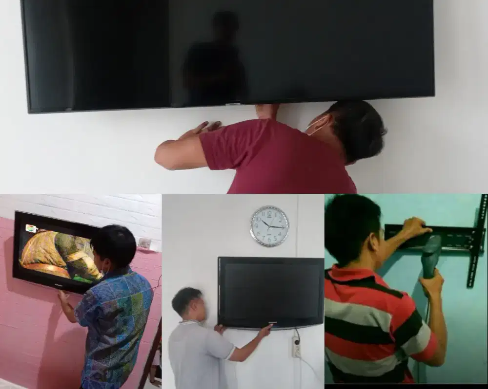 Braket +pasang atau jasa pasang terima rapih breket bracket led tv