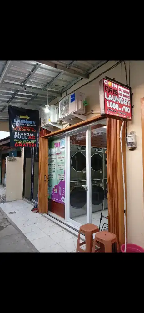 Di jual usaha LAUNDRY yg sudah berjalan omset 30 juta