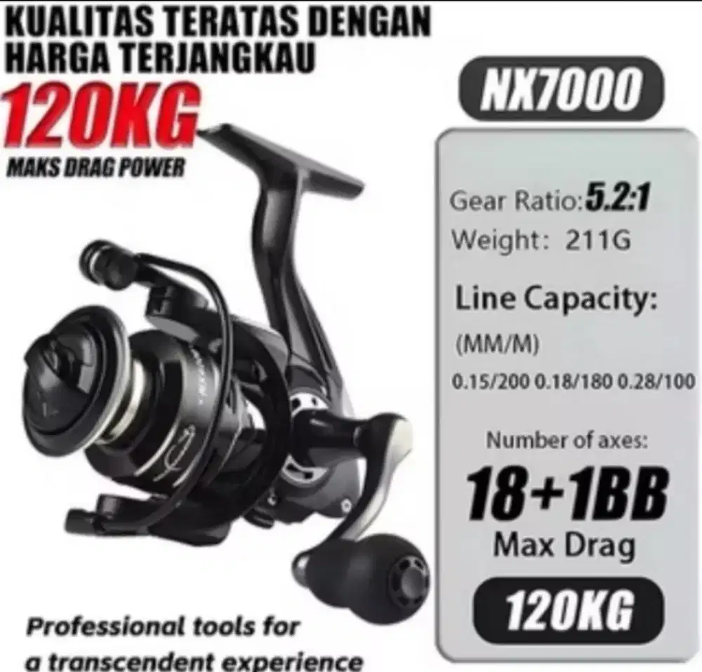 Real pancing laut nx 2000 sampai BB x 7000 original