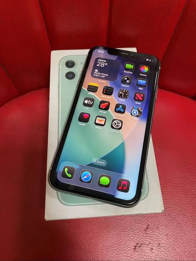 iPhone 11 64gb Green Ex iBox PA/A Fullset Harga Terjangkau