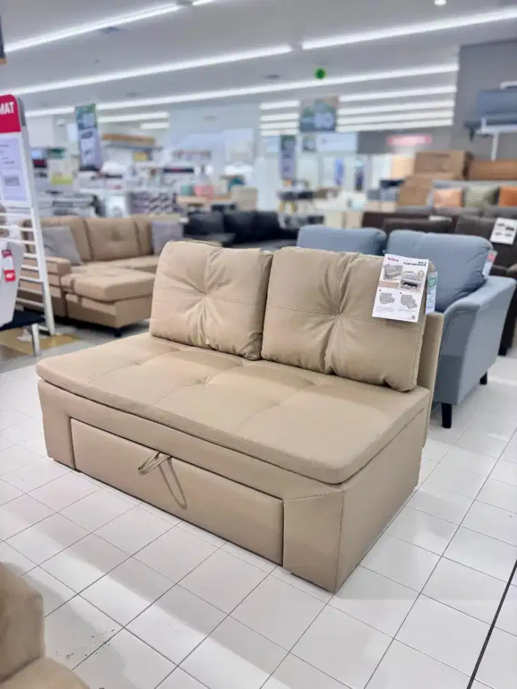 SOFA 2 SEATER DAN PENYIMPANAN