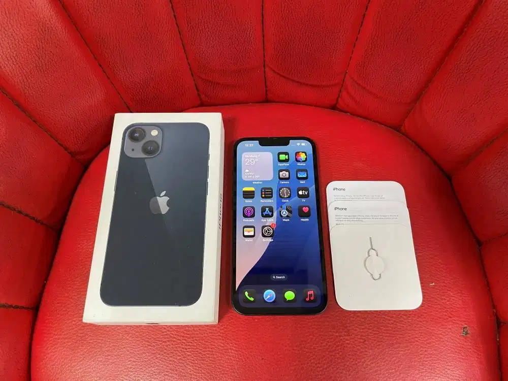iPhone 13 128gb Midnight Garansi iBox Digimap ID/A Aktif Fullset ORI