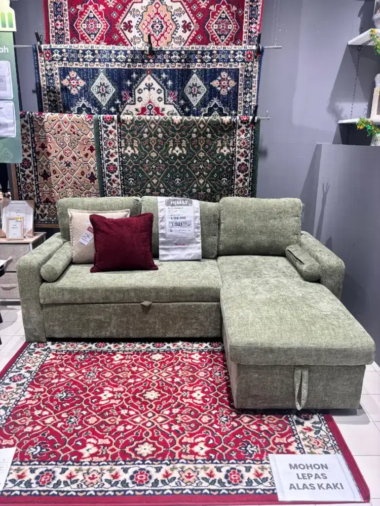 SOFA SUDUT PENYIMPANAN