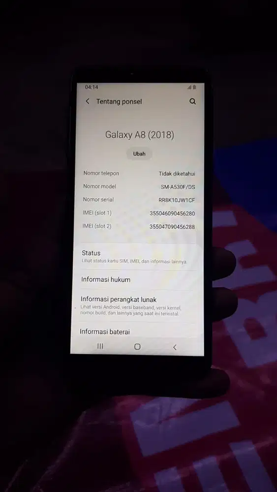 Jual hp samsung a8 2018