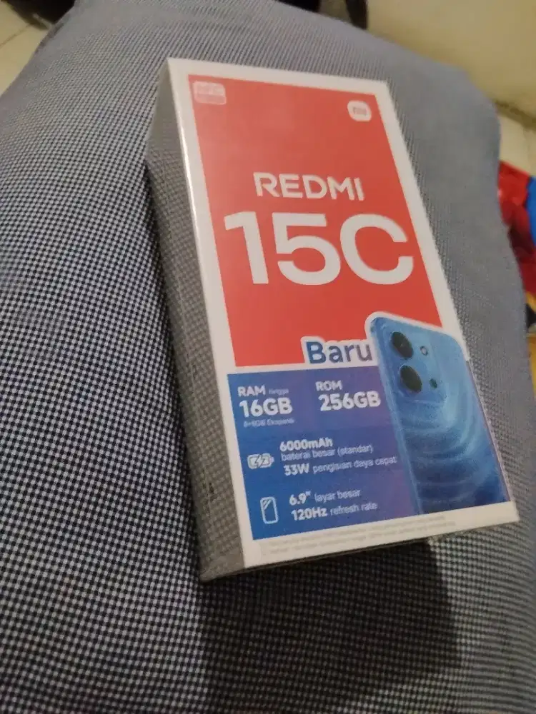 REDMI 15C BARU BOX SEGEL