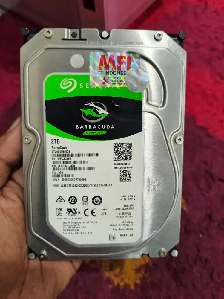 HDD Hardisk PC Seagate Barracuda 2TB Murah Sentinel 100%
