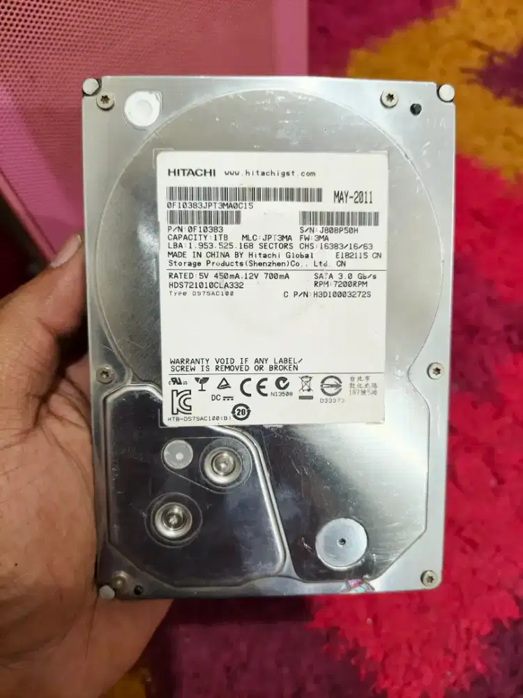 HDD Hardisk PC Hitachi 1TB Murah Sentinel 100%
