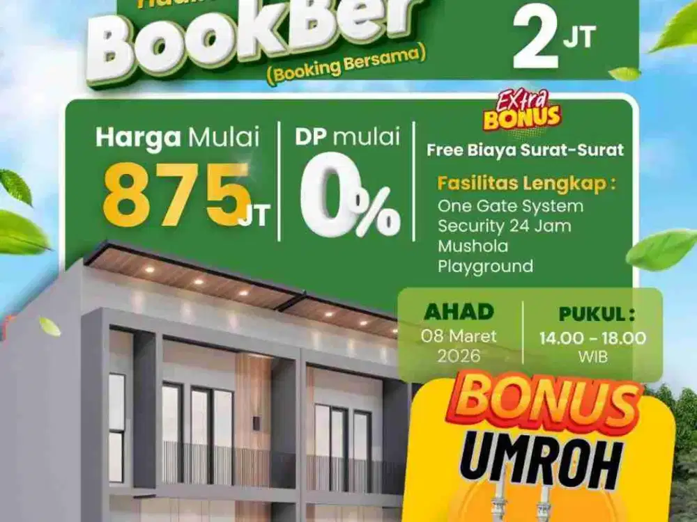 Jual Rumah Baru 2LT Blk Pesantren An Nur Perwira Lantai Bisa KPR Bekasi Utara Kota Bekasi
