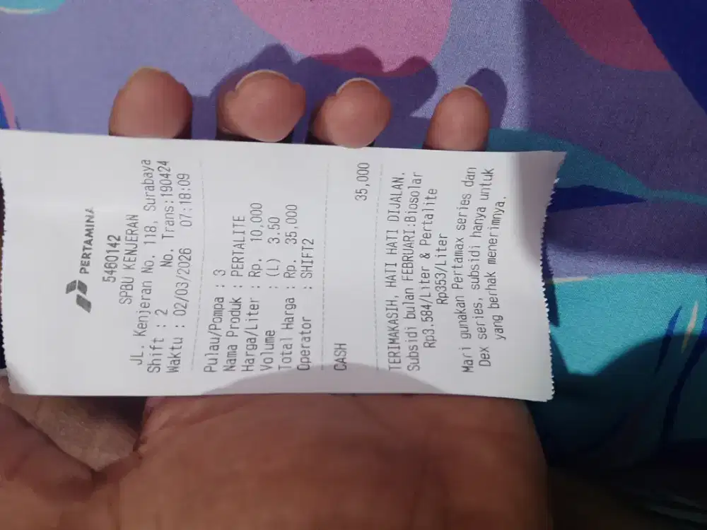 jasa print bon bensin