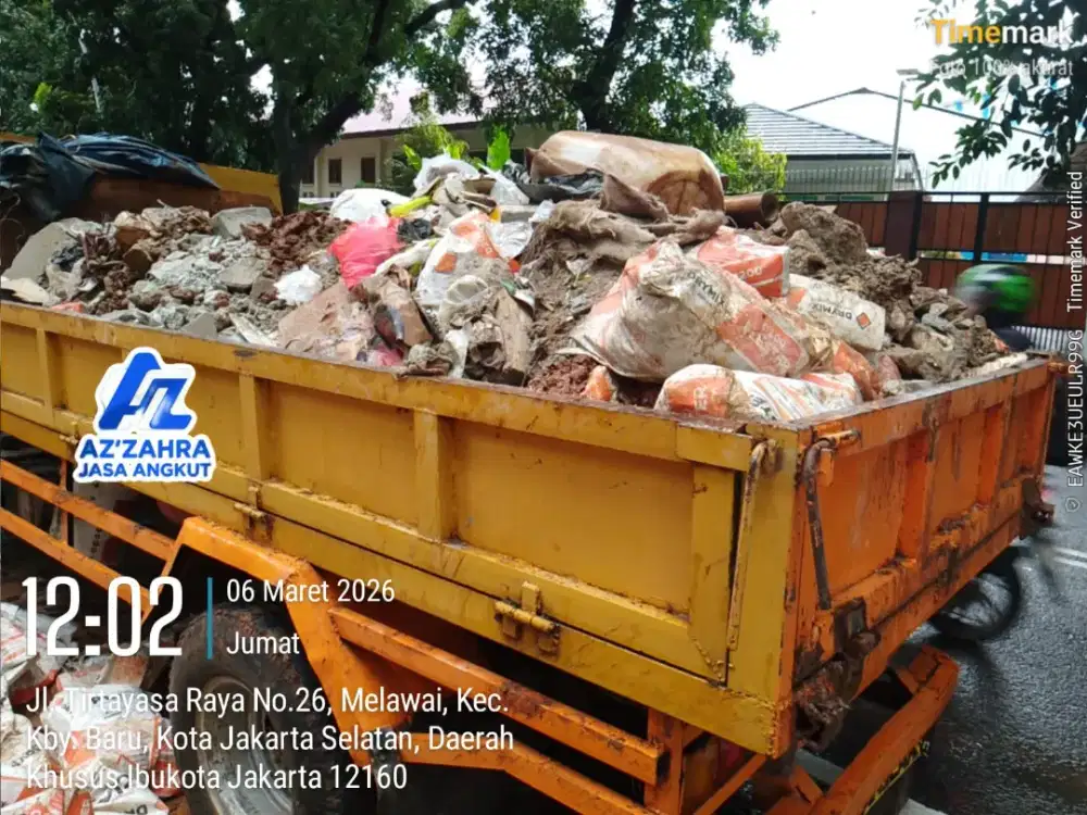 Jasa buang puing dan buang sampah proyek