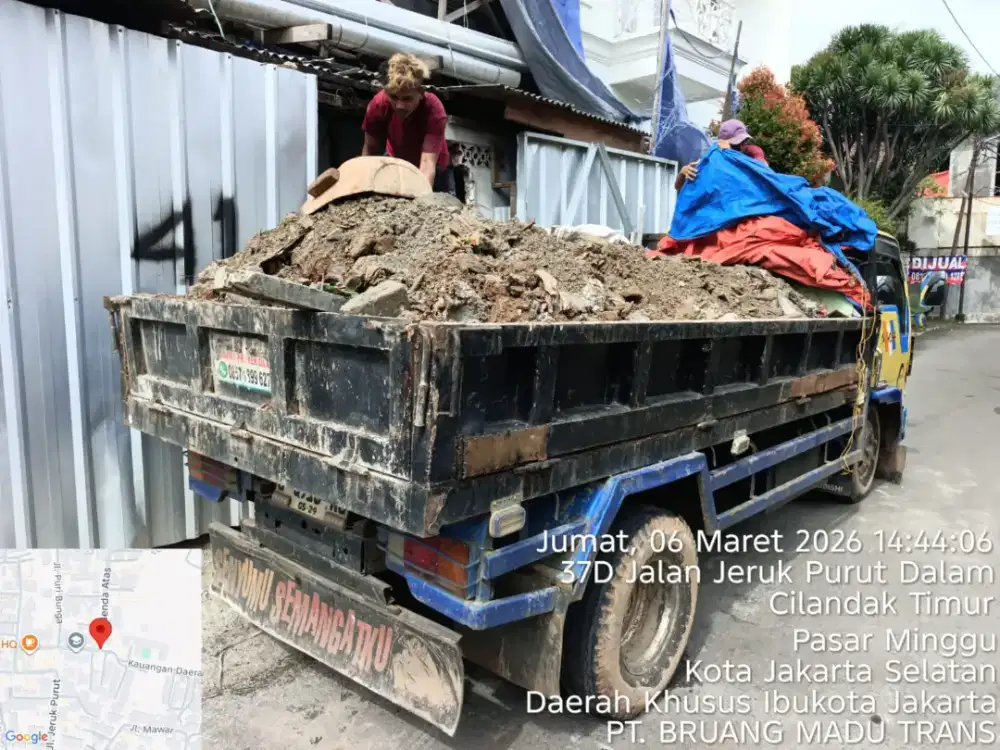 Jasa buang puing dan buang sampah proyek