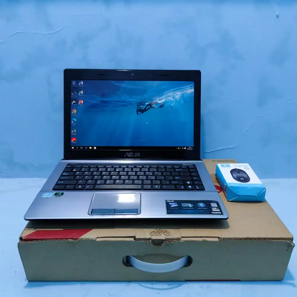 Laptop Gaming Asus Core i5 Dual VGA Ram 4GB Win10 Siap pakai