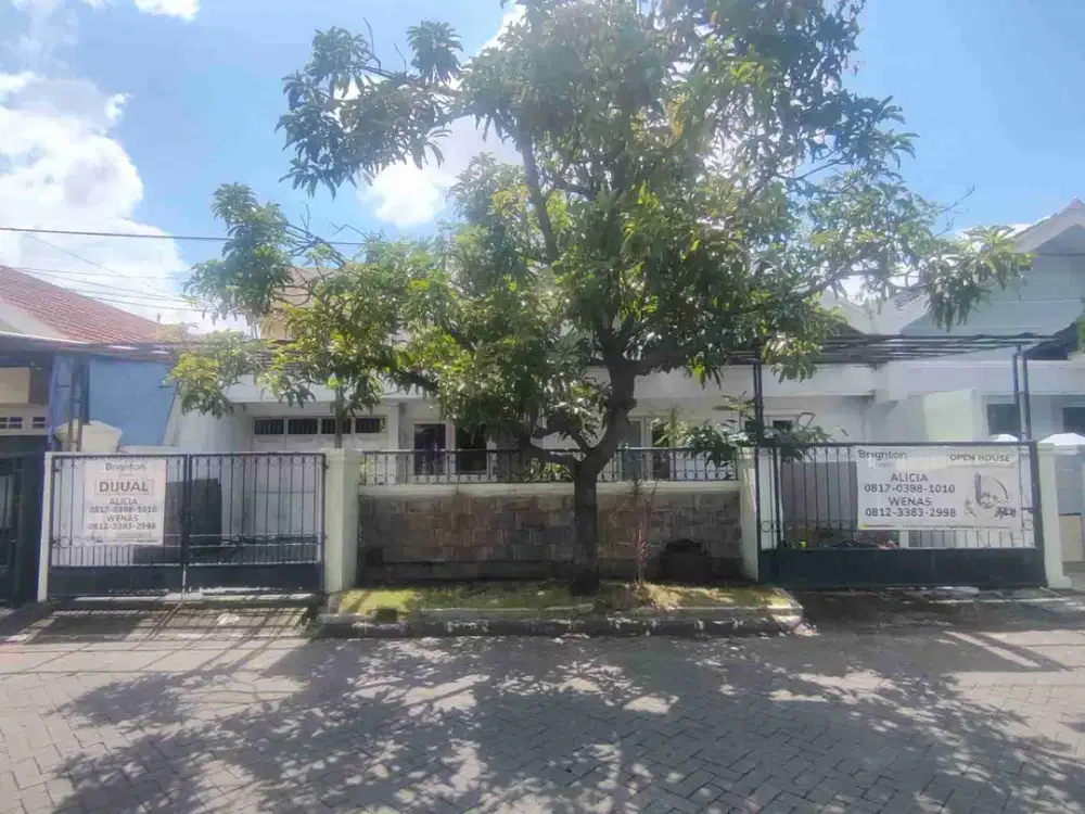 Dijual murah via lelang rumah di Wonorejo permai Selatan Surabaya timur