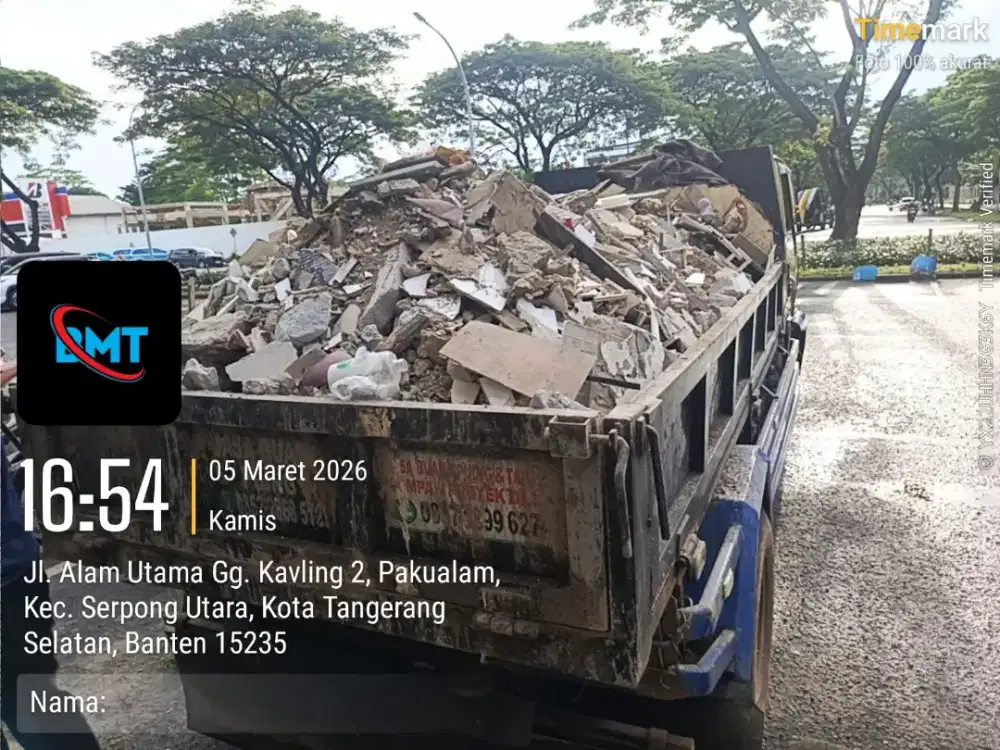 Jasa buang puing dan buang sampah