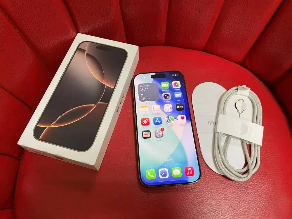 iPhone 16 Pro 128gb Garansi iBox Digimap ID/A Aktif Desert Titanium