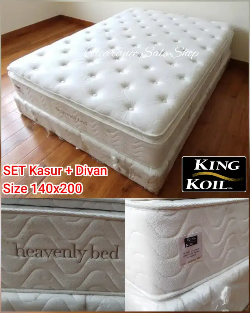 SET KASUR KING KOIL + DIVAN KING KOIL