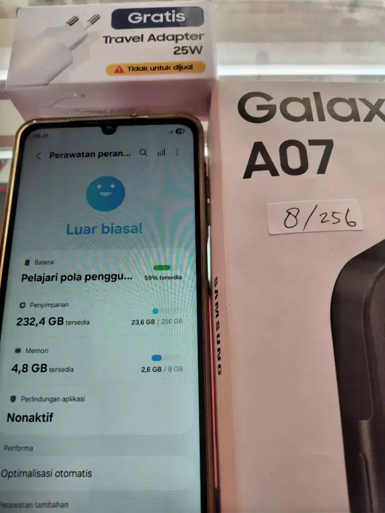 Samsung A07  Ram8/256  mulus fullset original