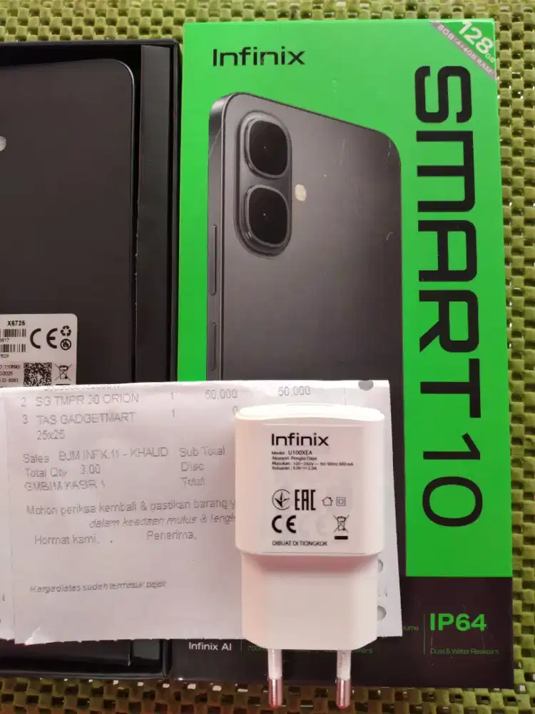 Infininix smart10 Ram4/128 stngah bulan pakai super mulus fullset ori