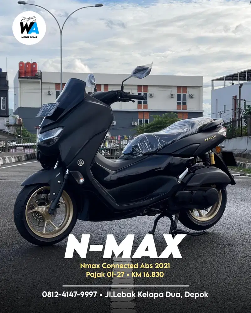 DP PROMO 500 RIBU Yamaha Nmax Connected Abs Tahun 2021 Cash/Kredit