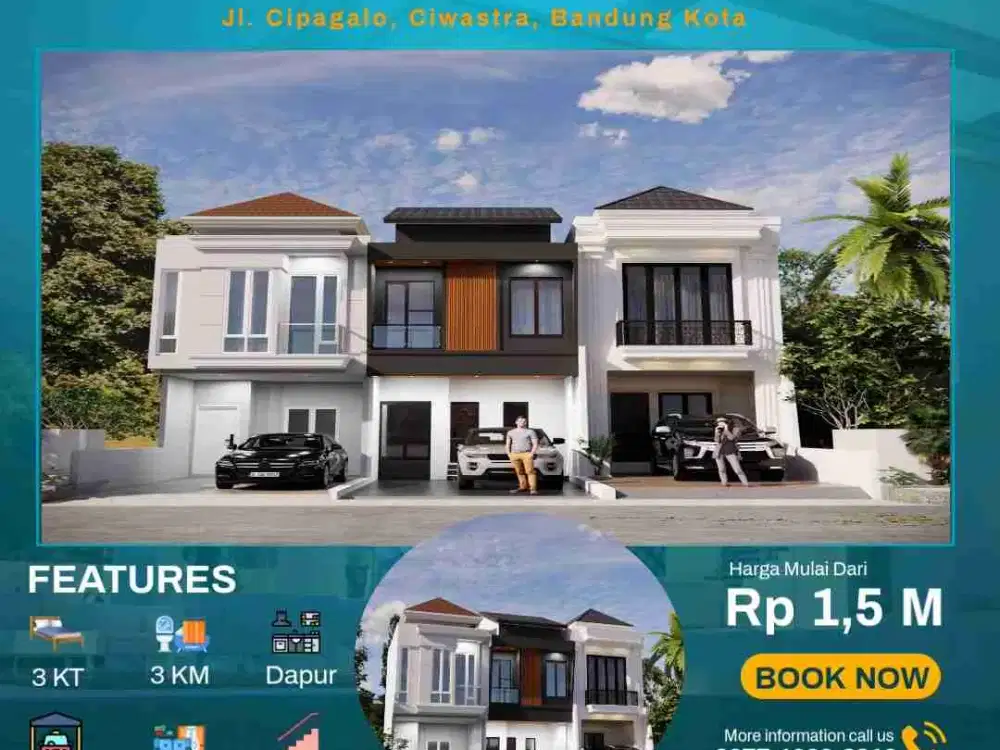 Cluster Elegant Modern Strategis 2 Lantai Jl.Cipagalo, Ciwastra, Bandung Kota