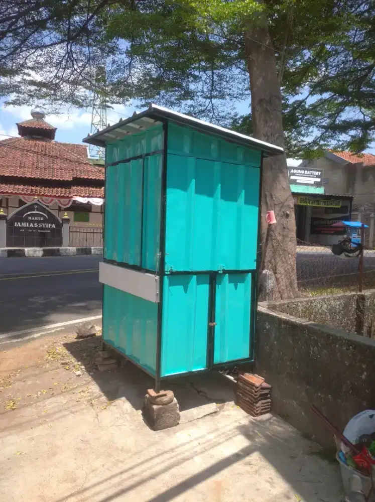 Kontainer booth usaha 1,2 x 1 x 2,1