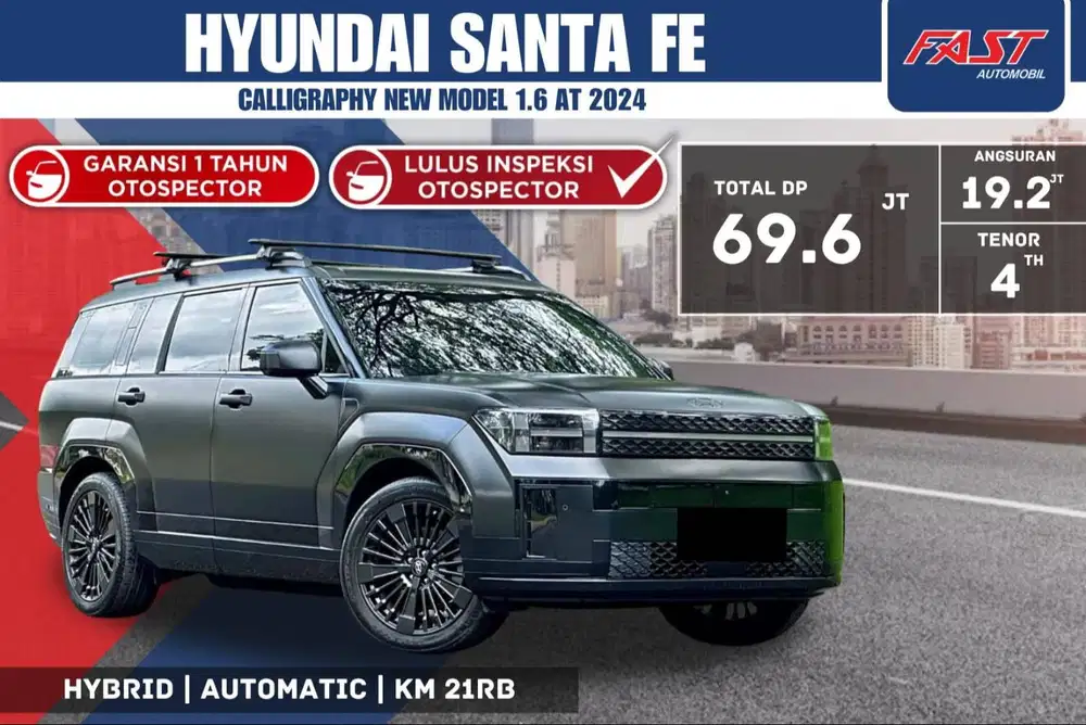 HYUNDAI SANTA FE NEW MODEL 1.6 HYBRID CALLIGRAPHY 2024 SERVICE RECORD