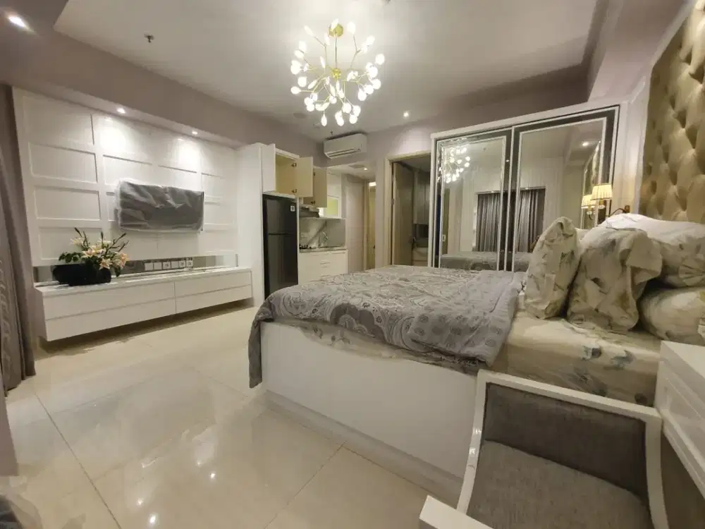 SEWA APARTMENT SURABAYA LA RIZ STUDIO FURNISH MURAH