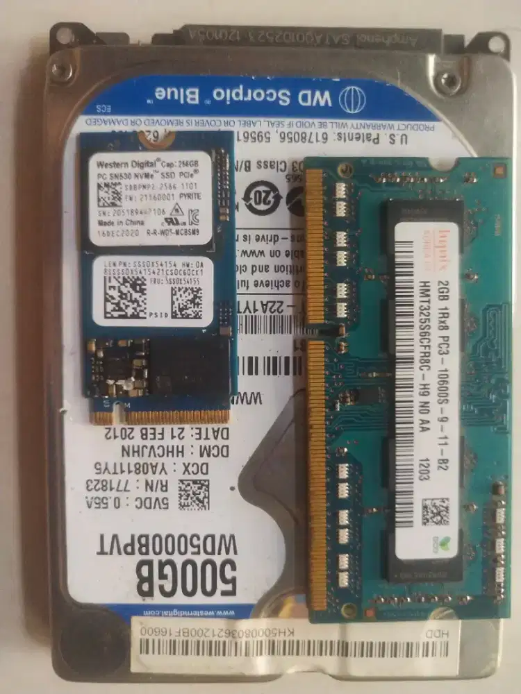 Dijual cepat memory,hardisk,ssd