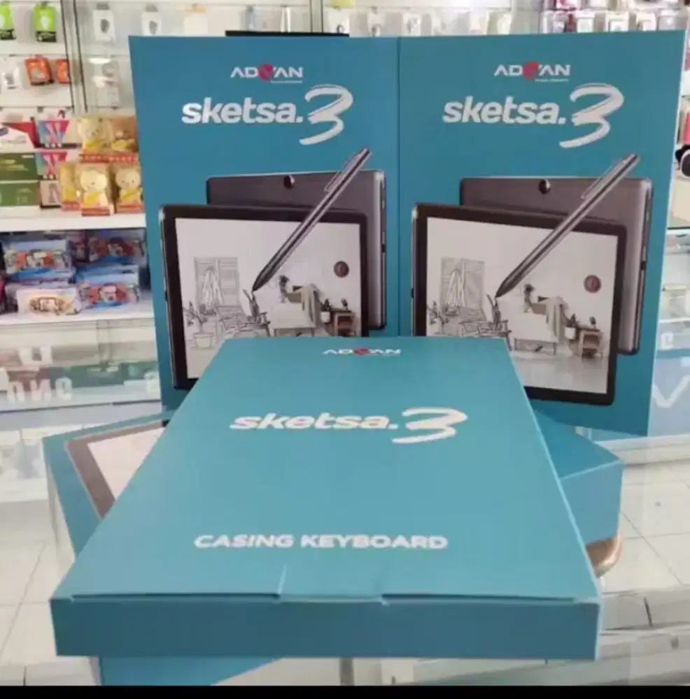 Murah tab Advan sketsa 3 6/128 ada kecboatd +stylus pena