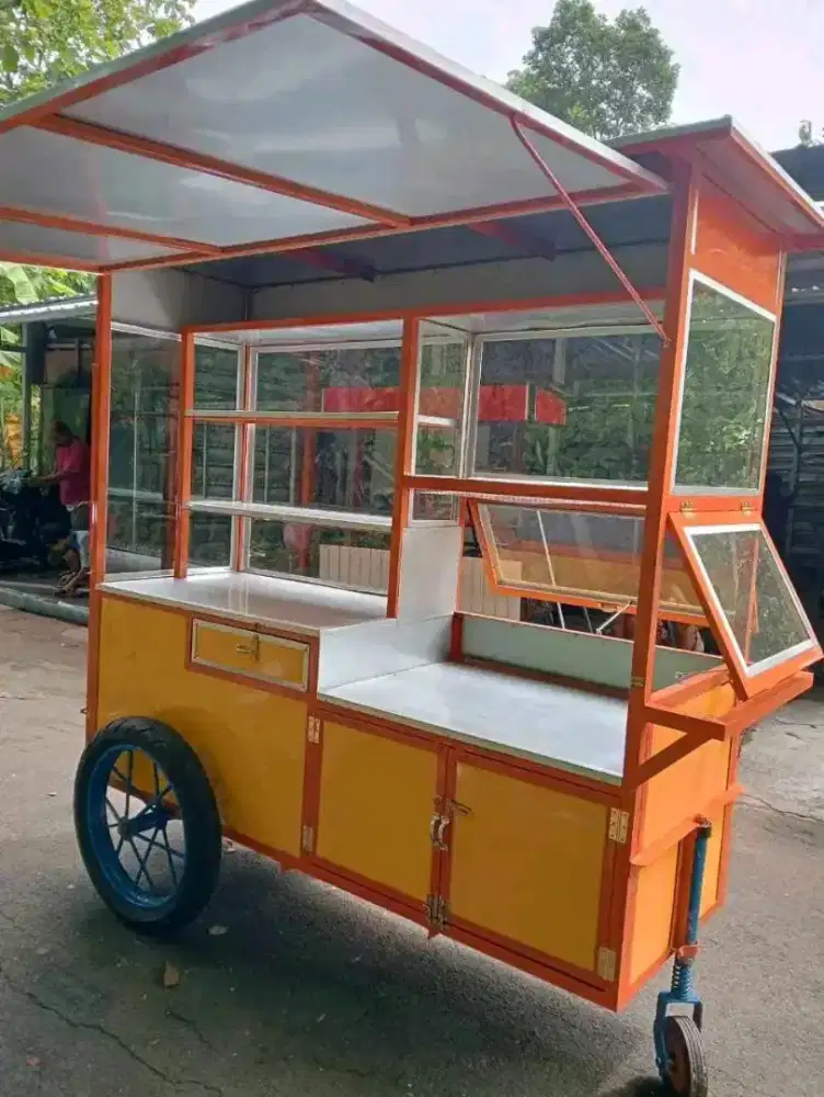 Jual gerobak besi dan kayu murah (COD)