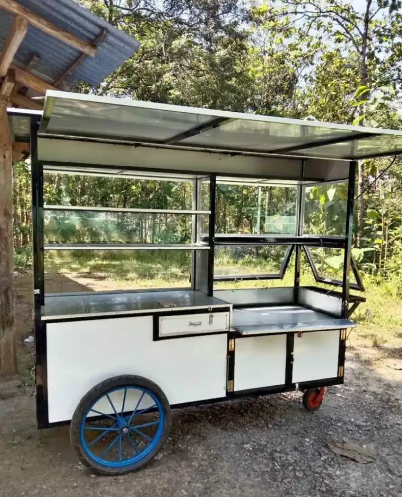 Jual gerobak besi dan kayu murah (COD)