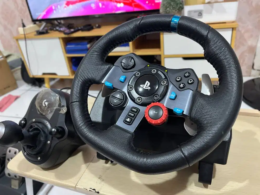 Logitech G29 + Shifter PS4 & PS5 MULUSSS Steer Wheel (Stir mobil game)